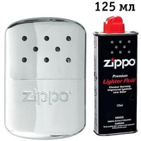 Фото Комплект Zippo Грілка для рук Hand Warmer Euro 40365 + Бензин 3141 для запальничок