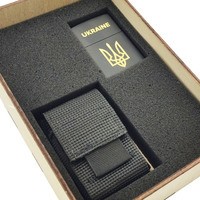 Подарунковий набір Zippo Зажигалка 218-U CLASSIC + Коробка + Чохол на пояс pz06bl чорний