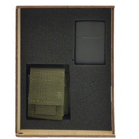 Подарунковий набір Zippo Зажигалка 218 CLASSIC + Коробка + Чохол на пояс pz08ol олива